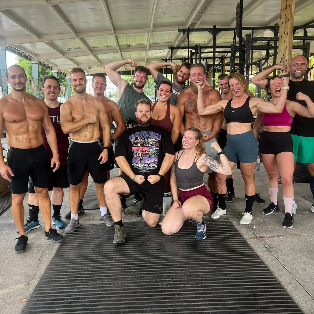 Post-workout group photo, mainland Portugal